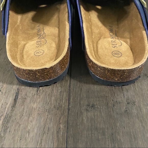 Seranoma- Women’s Navy Blue Clog Shoes - Picture 7 of 8